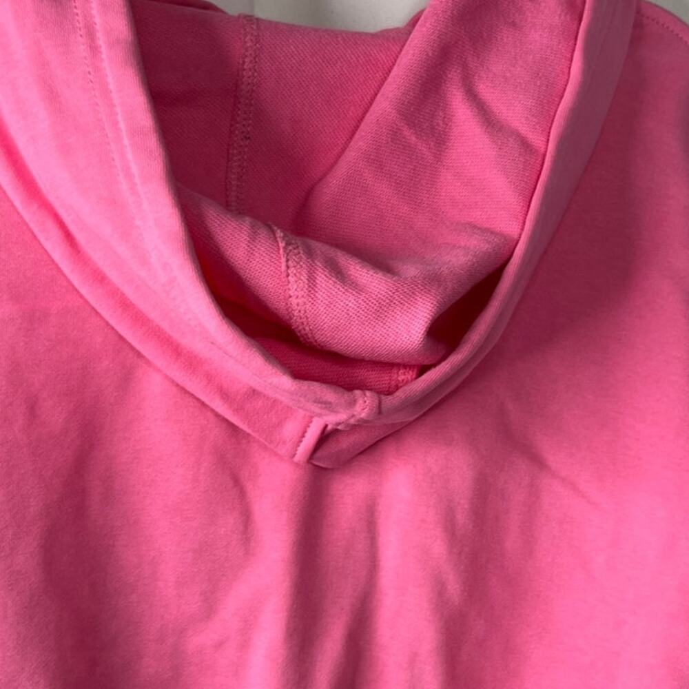 Bubble Gum Pink Keyhole Crop Sweatshirt XL - Picture 4 of 7